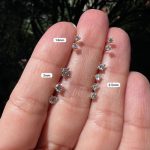 Topitos Diamantes oro amarillo 18 k ley 750