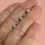 Dije Punto de Luz Diamante 0.10 ct  ORO18 K ley 750