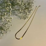 Cadena Espejo Plana Oro 18k Ley 750 Delgada