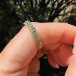 Anillo Sinfín Esmeraldas y Diamantes