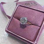 Anillo moissanita redondo 3ct