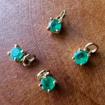 Dije Punto de Luz Esmeralda 3mm